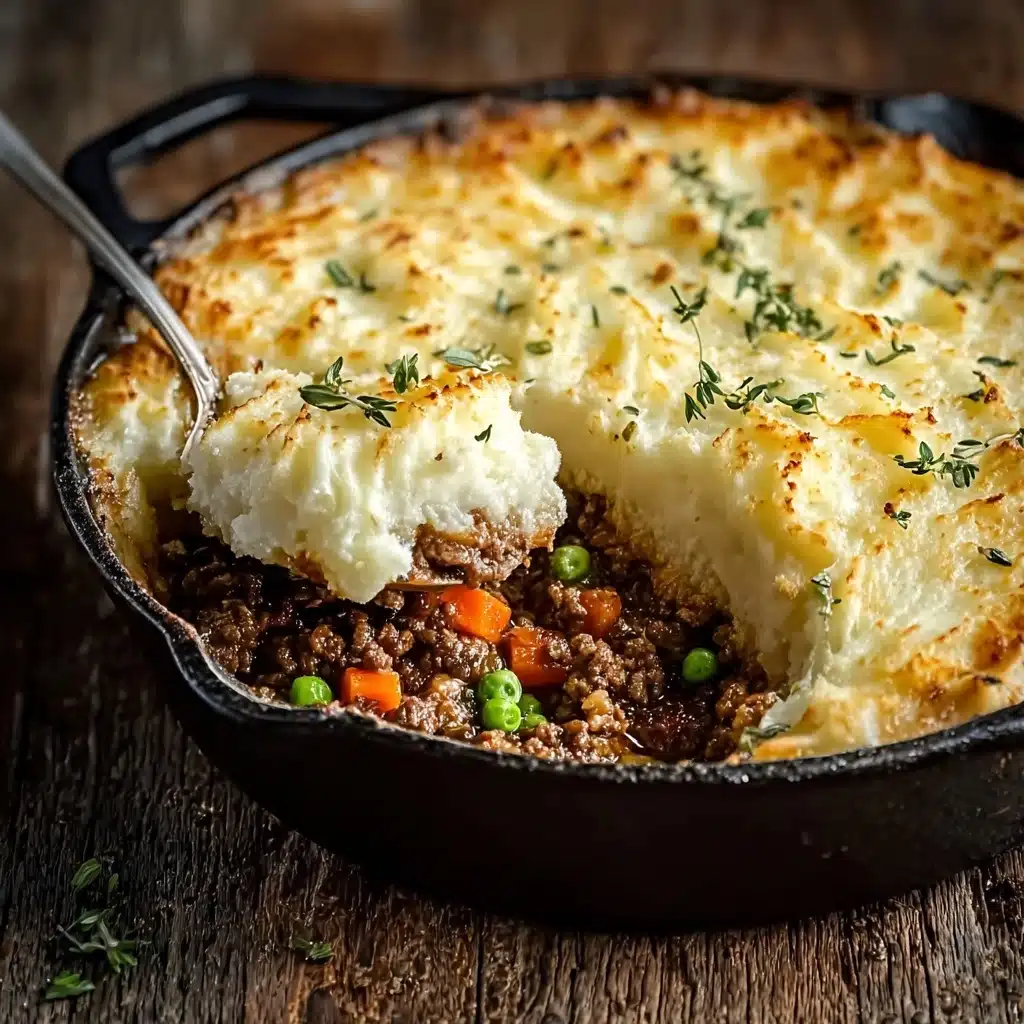 Spread the mashed potatoes evenly over the meat mixture in the skillet Recipe - Recipe Image