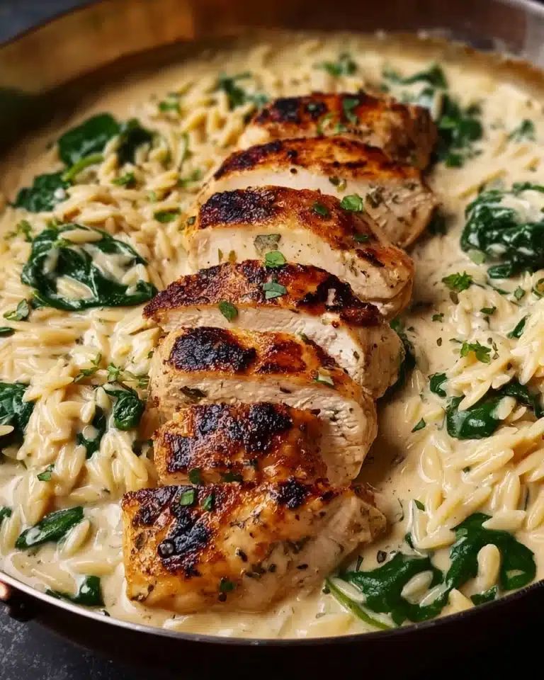 Boursin Orzo with Chicken Recipe
