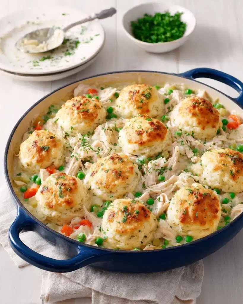 Chicken Cobbler with Red Lobster Cheddar Biscuit Topping Recipe