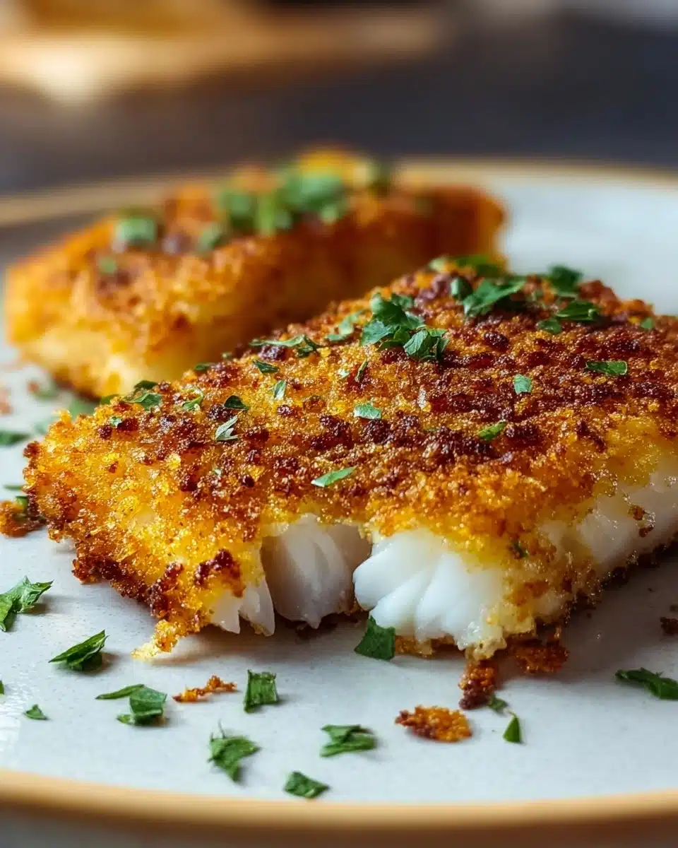 Crispy Parmesan Crusted Fish – Golden, Crunchy & Delicious