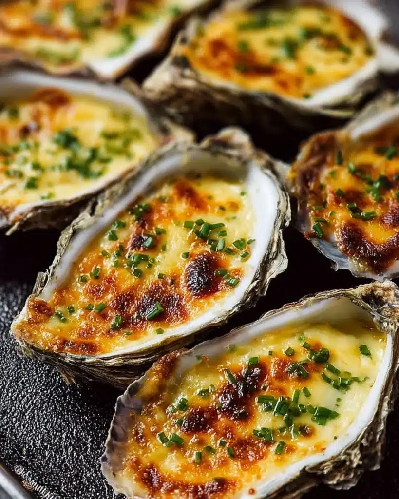 Grilled Parmesan Garlic Oysters Recipe