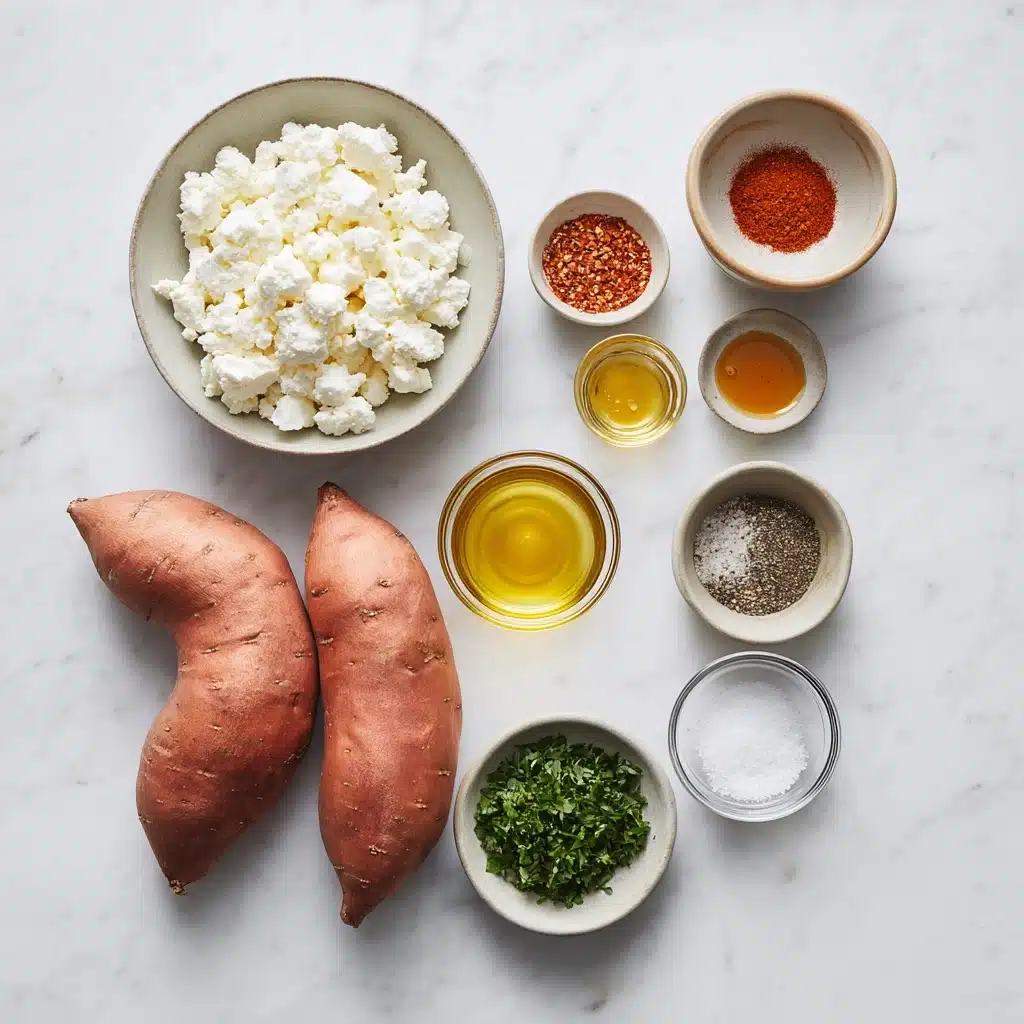 Roasted Sweet Potato Rounds with Honey & Feta Recipe - Recipe Image