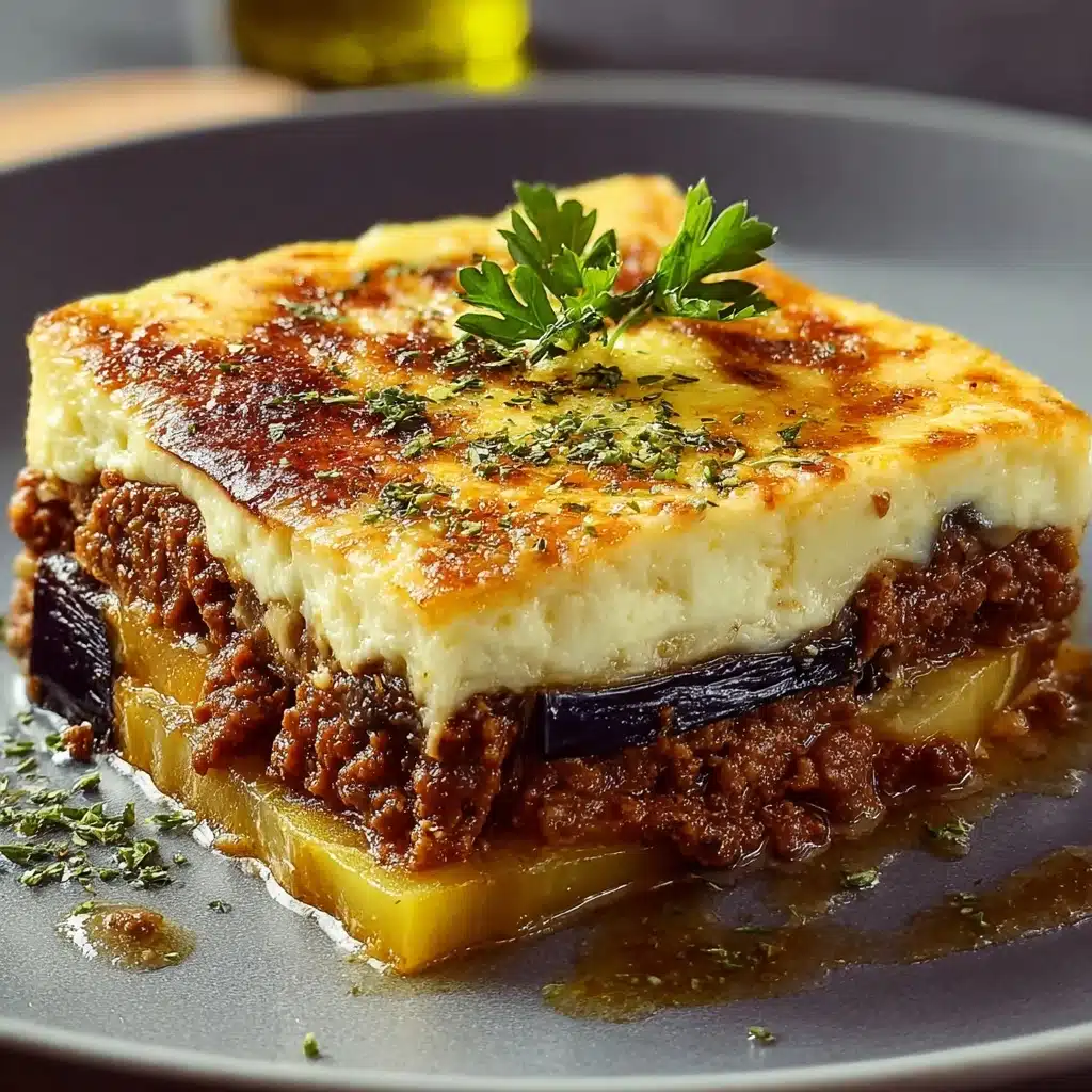Outrageously Delicious Greek Moussaka Recipe - Recipe Image