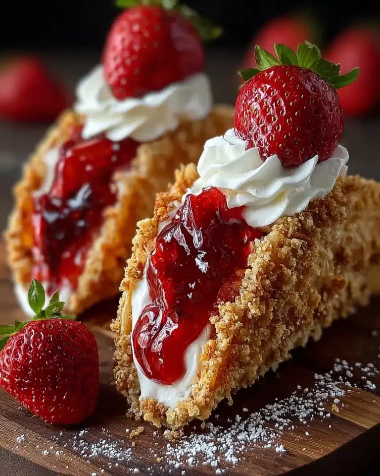 Strawberry Crunch Cheesecake Tacos Recipe