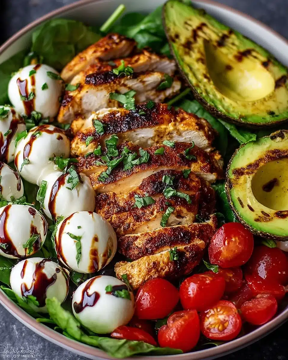 with Mozzarella and Balsamic Vinaigrette Recipe - Recipe Image