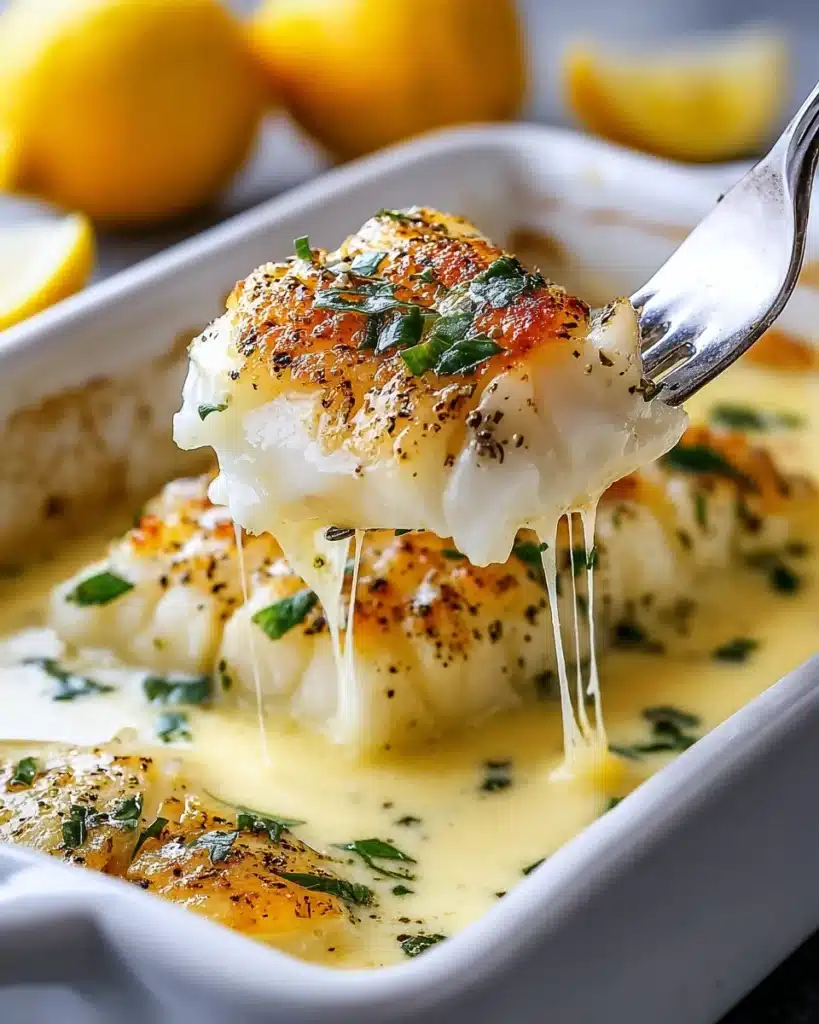 Tasty Baked Cod In Coconut Lemon Cream Sauce Recipe