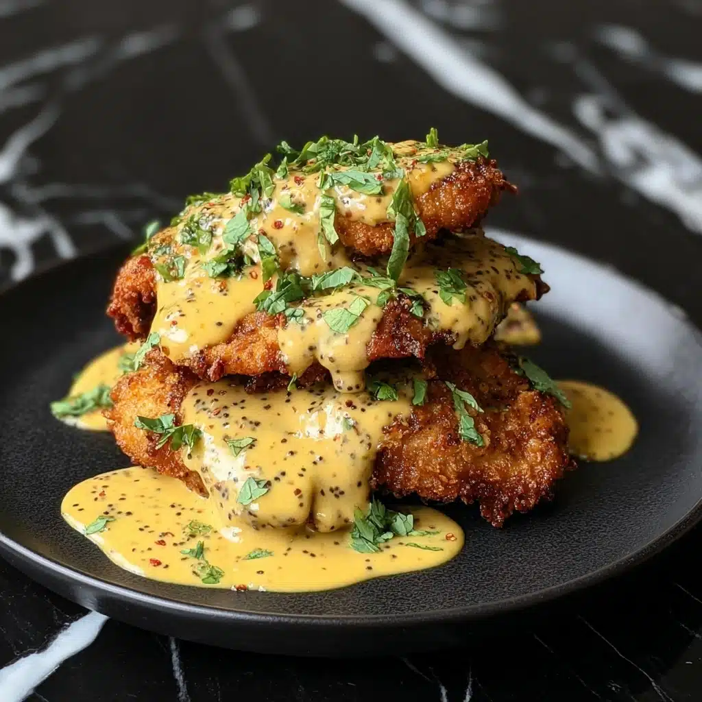 Pretzel Chicken with Mustard-Cheddar Sauce Recipe 5 Pretzel Chicken with Mustard-Cheddar Sauce Recipe - Recipe Image