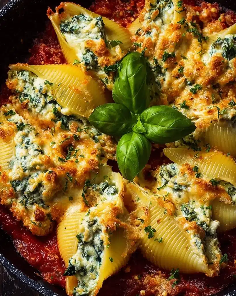 Herb & Zucchini Stuffed Jumbo Shells Recipe