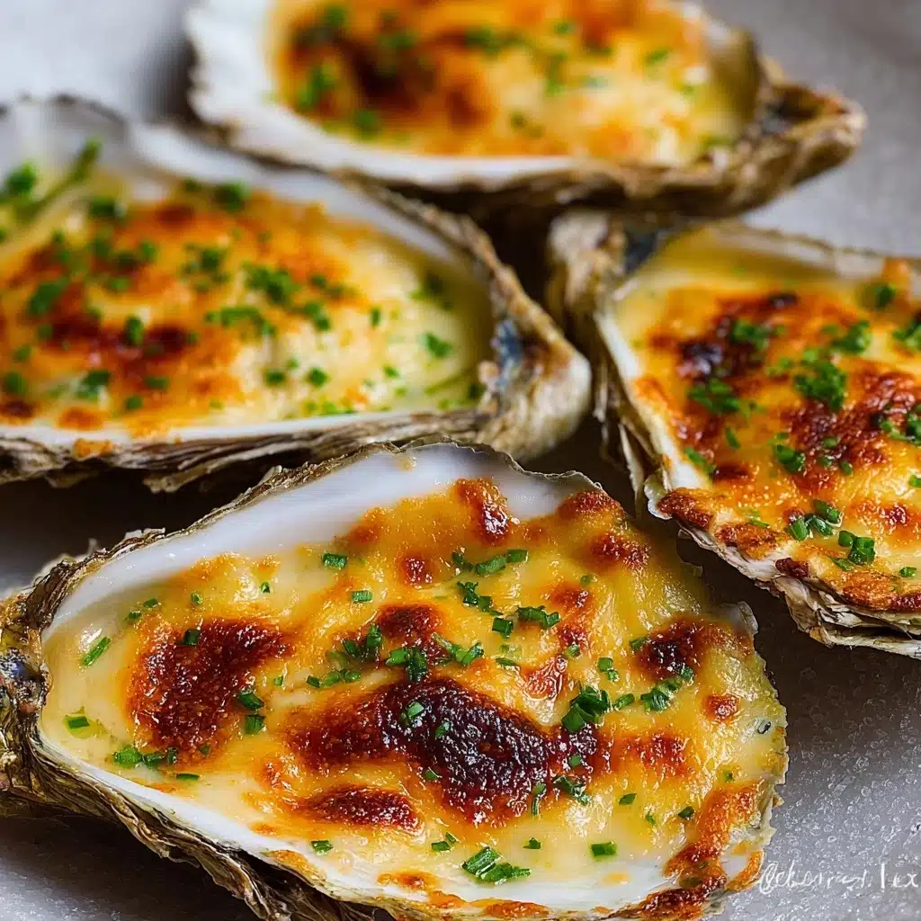 Grilled Parmesan Garlic Oysters Recipe - Recipe Image