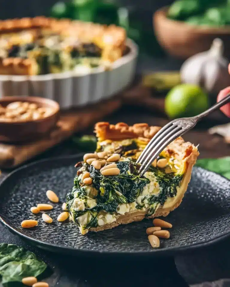 Vegan Spinach Quiche Recipe – easy Recipe