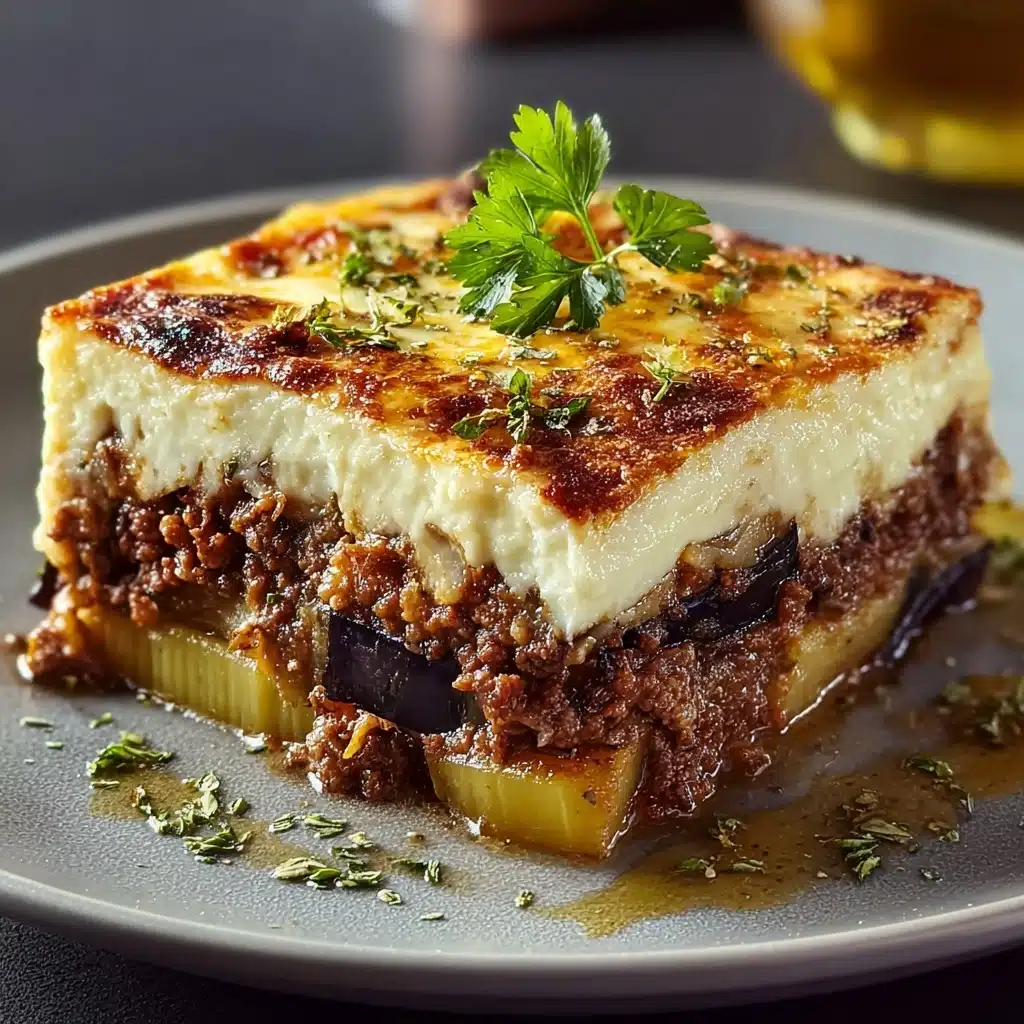 Outrageously Delicious Greek Moussaka Recipe - Recipe Image