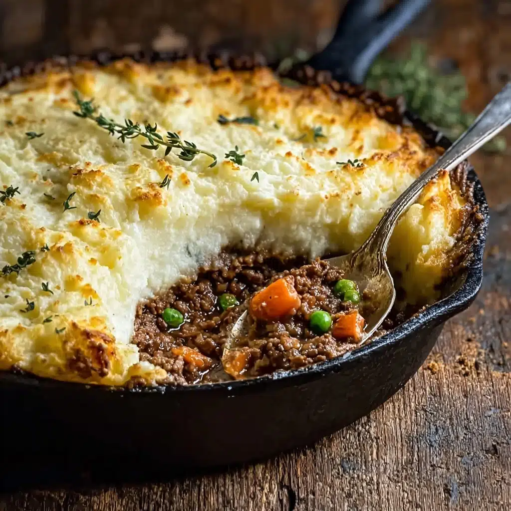 Spread the mashed potatoes evenly over the meat mixture in the skillet Recipe - Recipe Image