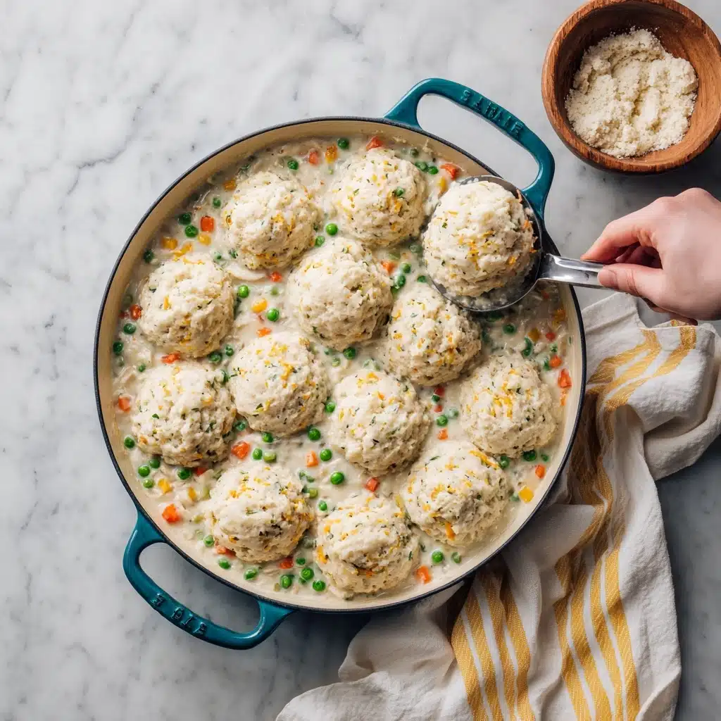 Chicken Cobbler with Red Lobster Cheddar Biscuit Topping Recipe