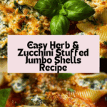 Herb & Zucchini Stuffed Jumbo Shells Recipe