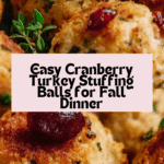 Cranberry Turkey Stuffing Balls Recipe