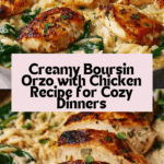 Boursin Orzo with Chicken Recipe