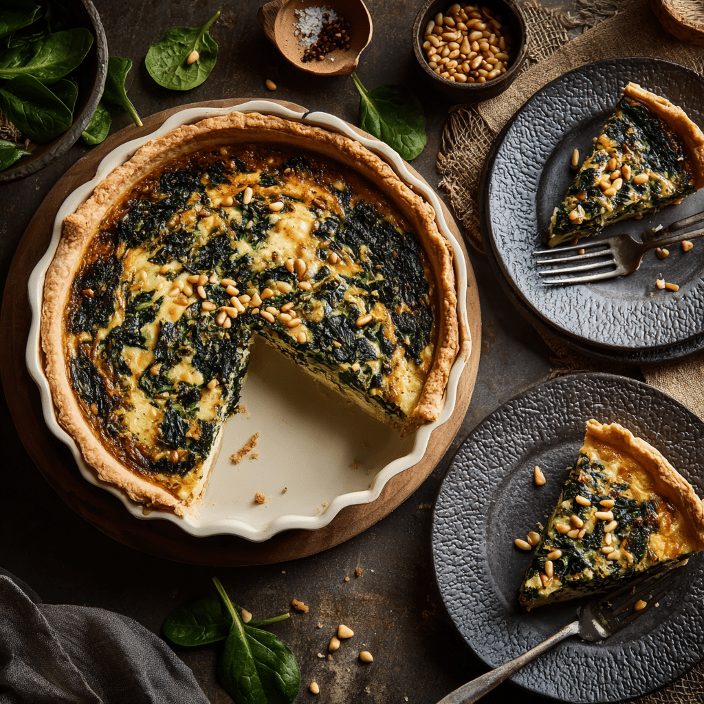 Vegan Spinach Quiche Recipe – easy Recipe