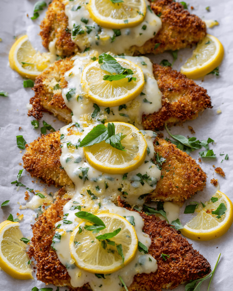 Lemon Chicken Romano with Melty Cheese