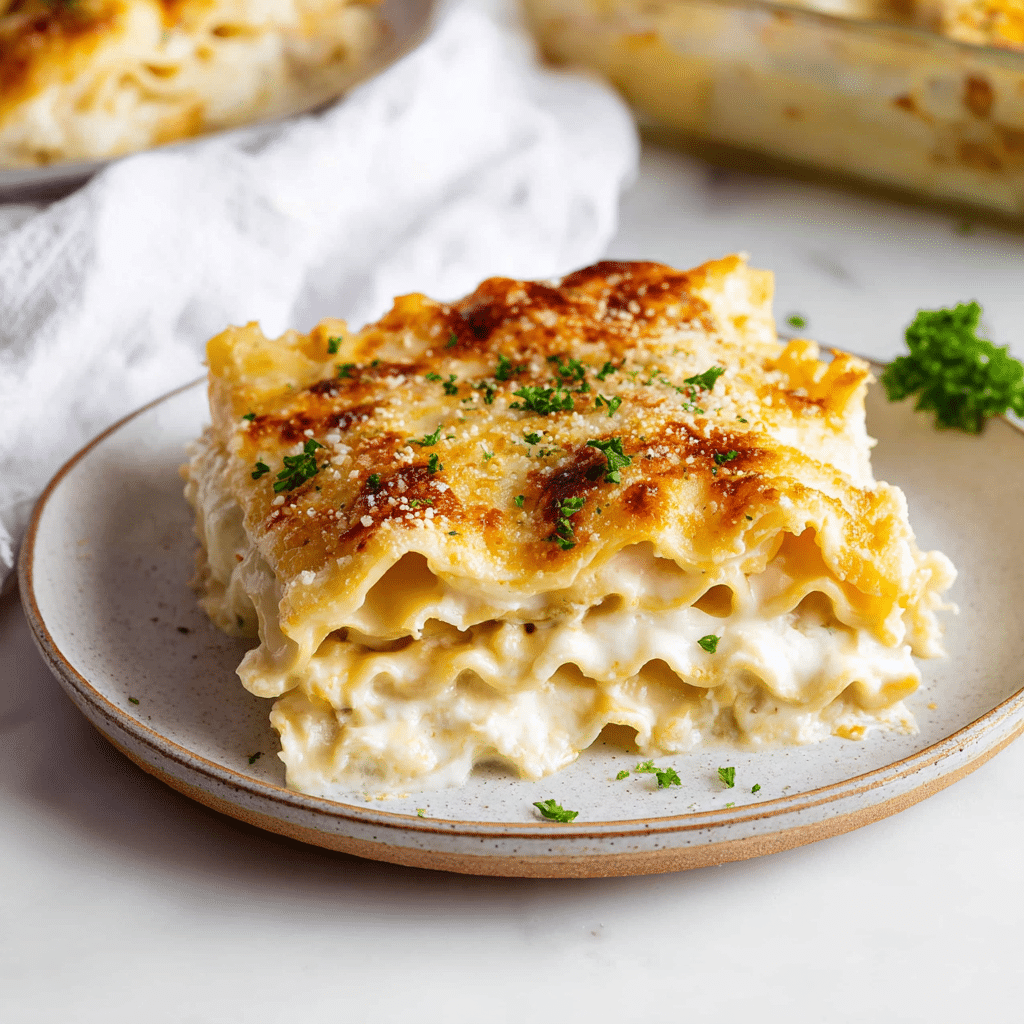 Chicken Alfredo Lasagna Roll Ups Recipe