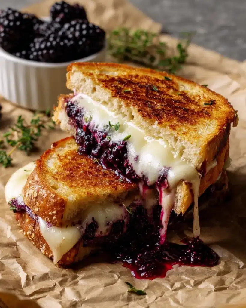 Blackberry Balsamic and Brie Grilled Cheese Recipe