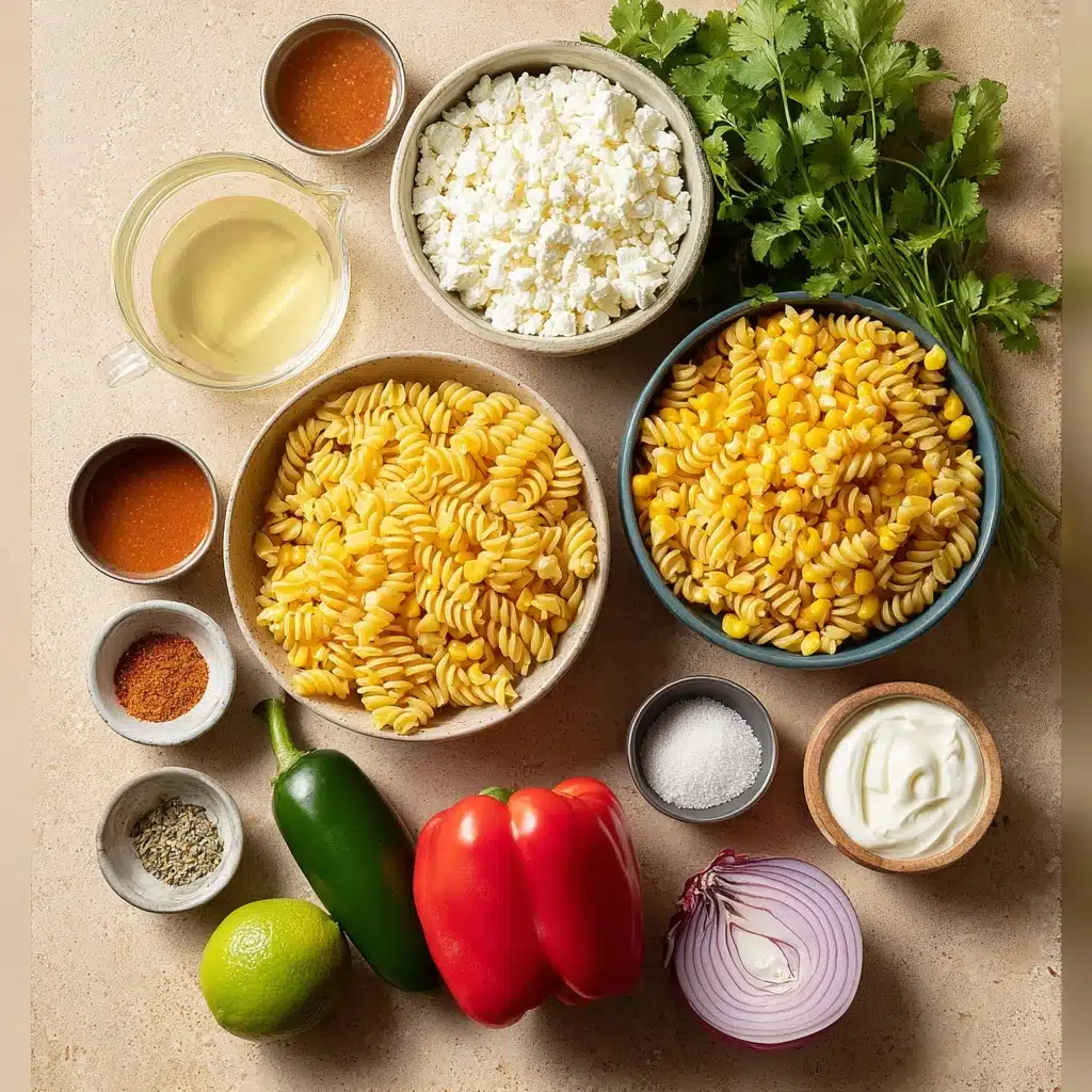 Mexican Street Corn Pasta Salad Recipe - Recipe Image