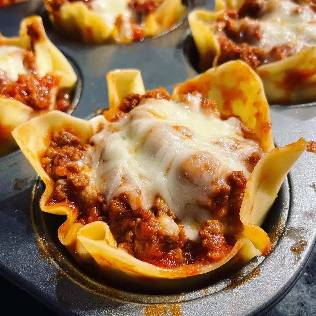 Easy Lasagna Cups Recipe - Recipe Image