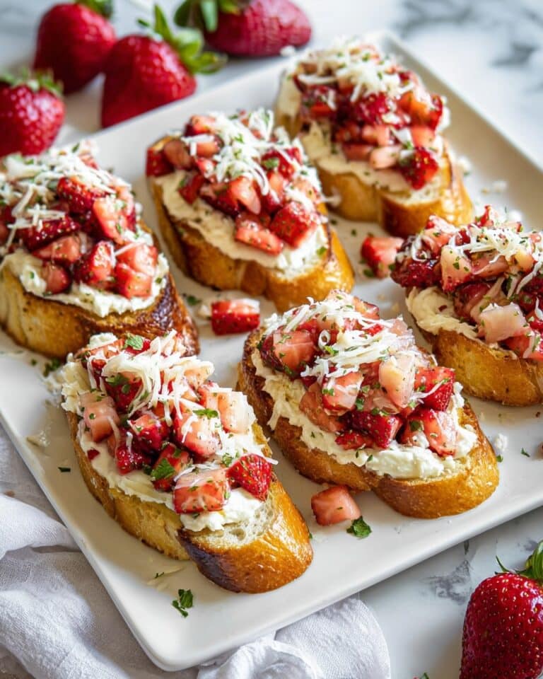 Strawberry Burrata Bruschetta Recipe
