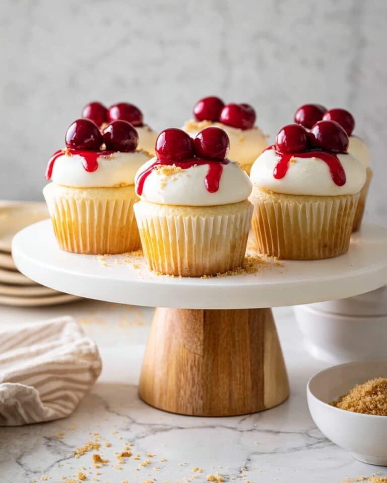Cherry Cheesecake Cupcakes Recipe