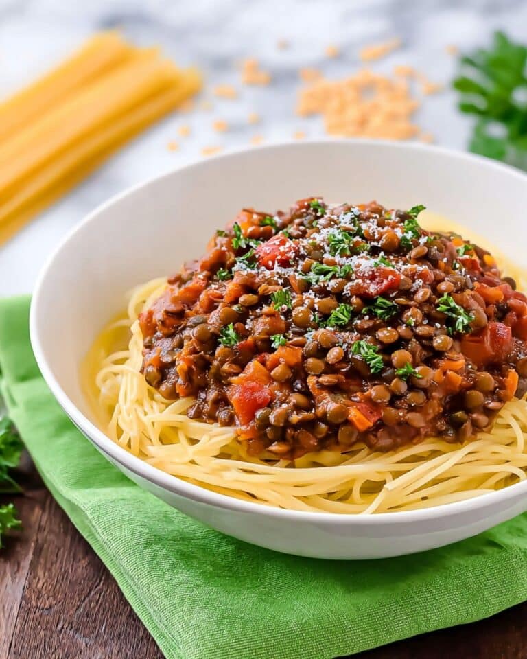 Mushroom & Lentil Pasta Sauce (Vegan Ragu) Recipe