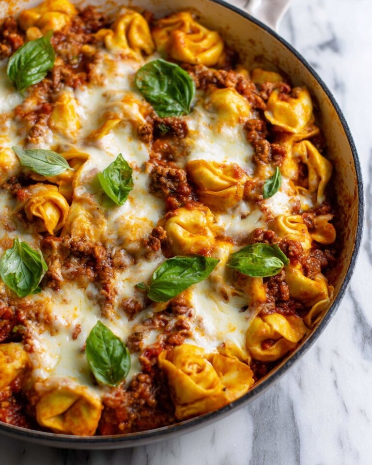 Cheesy Baked Tortellini Casserole Recipe