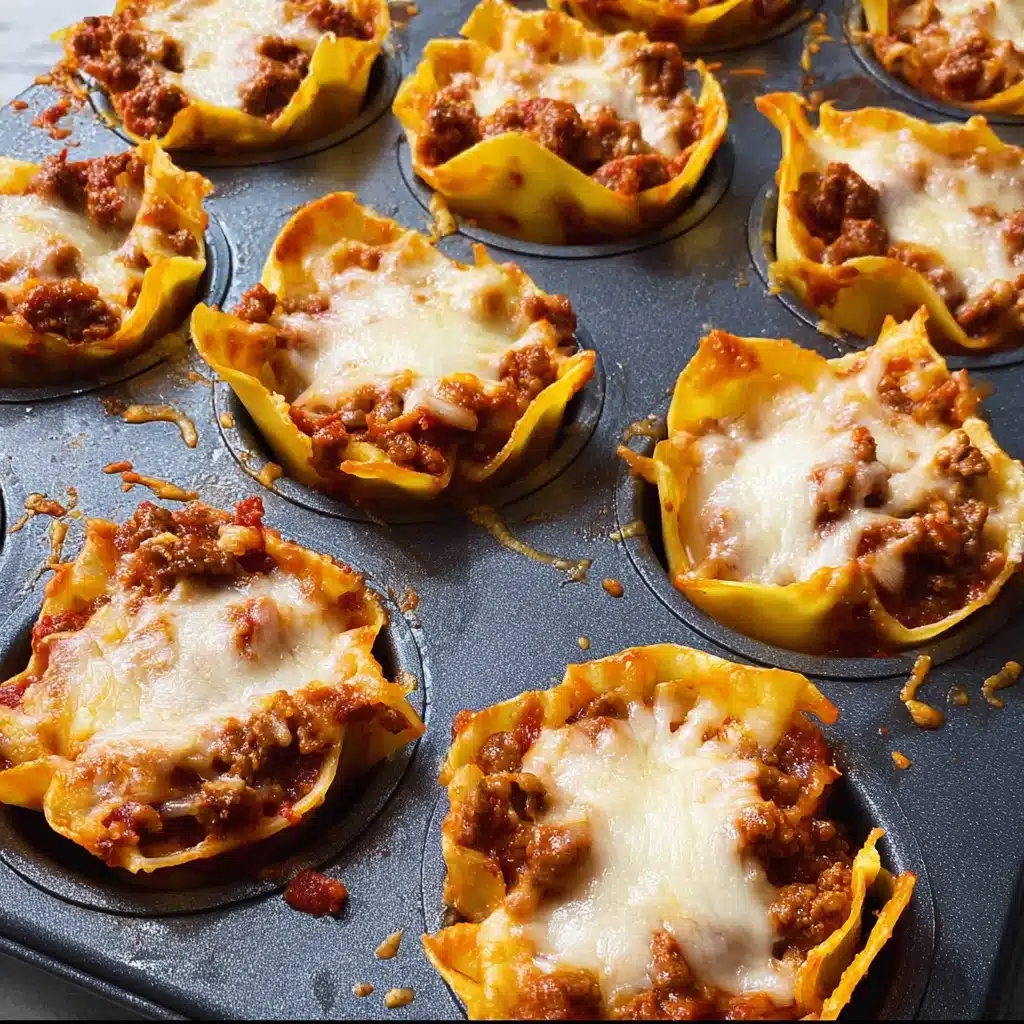 Easy Lasagna Cups Recipe - Recipe Image