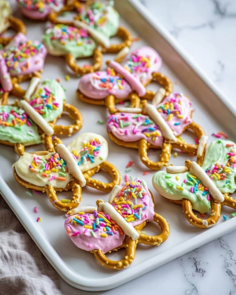 Peanut Butter Vanilla Pretzel Butterflies Recipe
