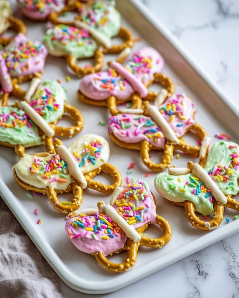Peanut Butter Vanilla Pretzel Butterflies Recipe