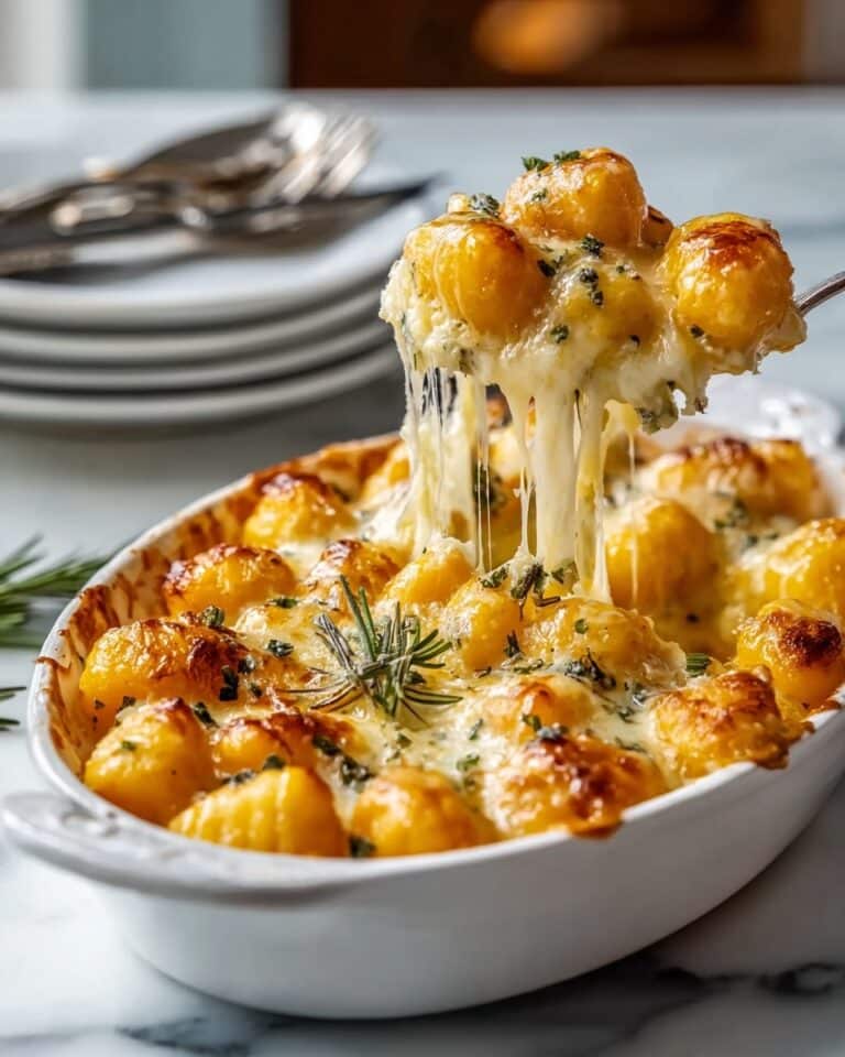 Pumpkin Gnocchi Bake with Blue Cheese, Sage, and Pecans Recipe