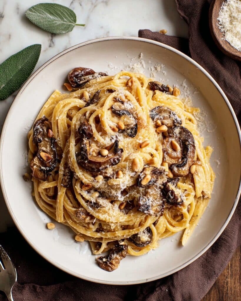 Caramelized Leek and Mushroom Gruyère Pasta Recipe