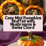 Mini Pumpkins Stuffed with Onion, Mushrooms, and Chard Recipe