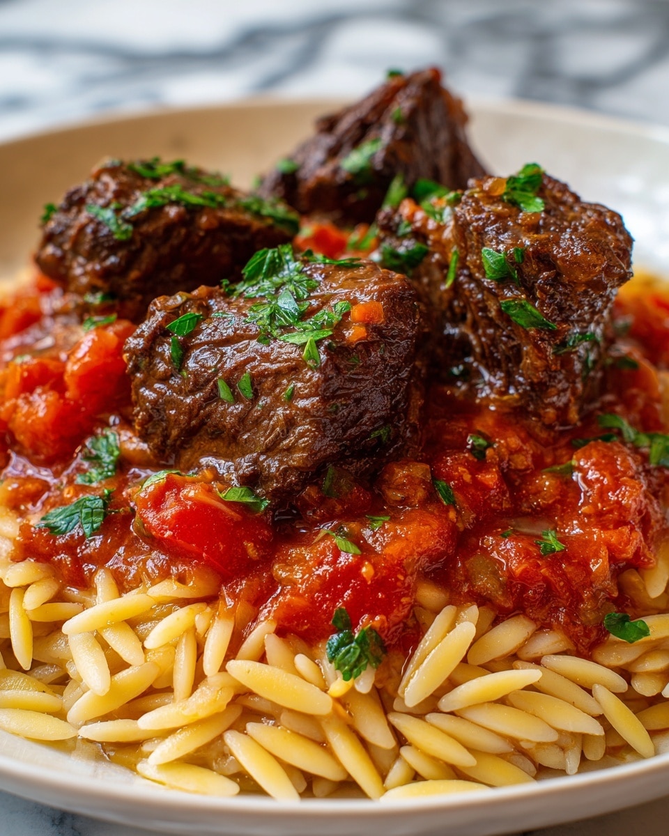 Beef Giouvetsi (Greek Beef Orzo Pasta) Recipe - Recipe Image