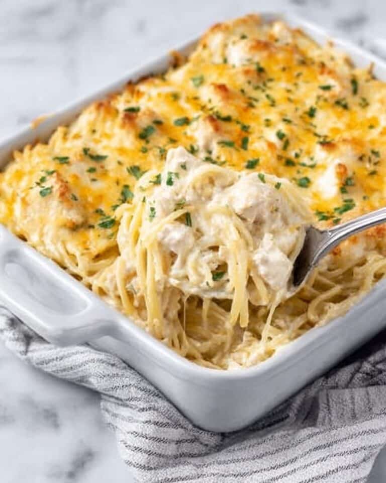 Creamy Chicken Tetrazzini Casserole Recipe