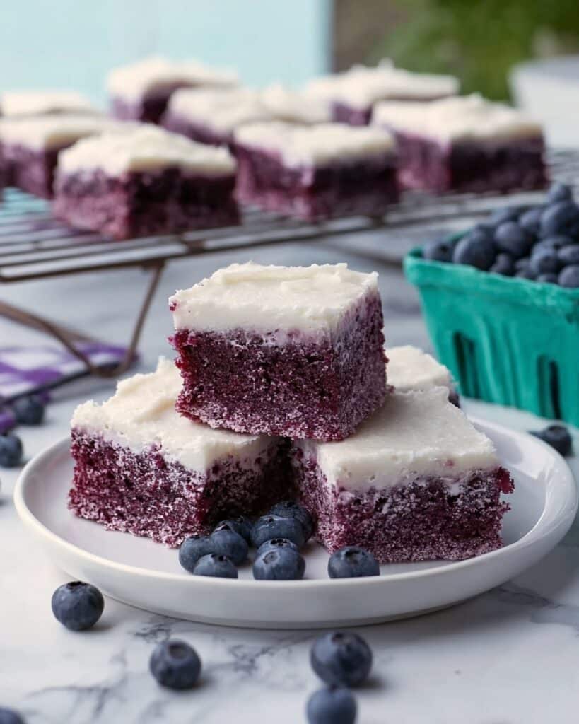 Glazed Blueberry Brownies (All-Natural) Recipe