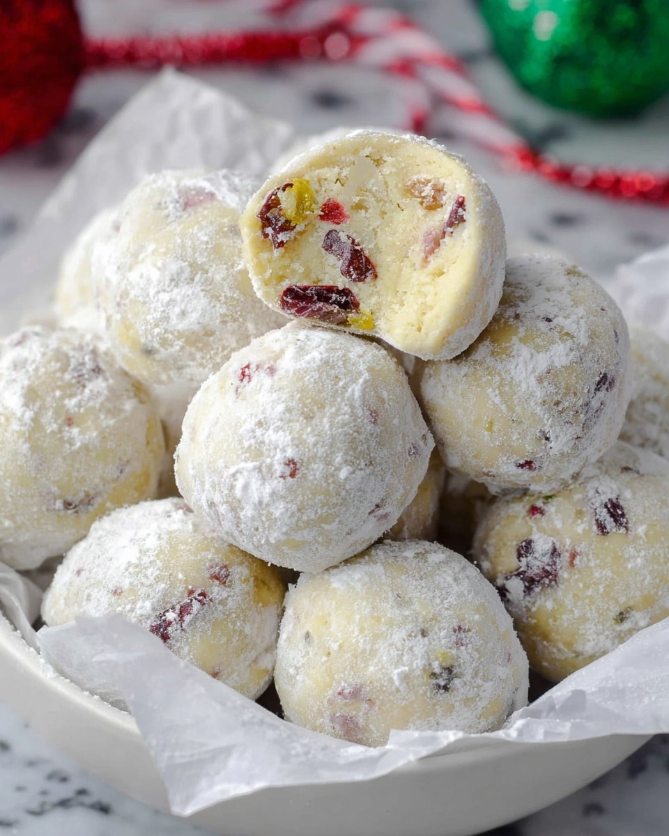 Cranberry Pistachio White Chocolate Truffles Recipe - Recipe Image