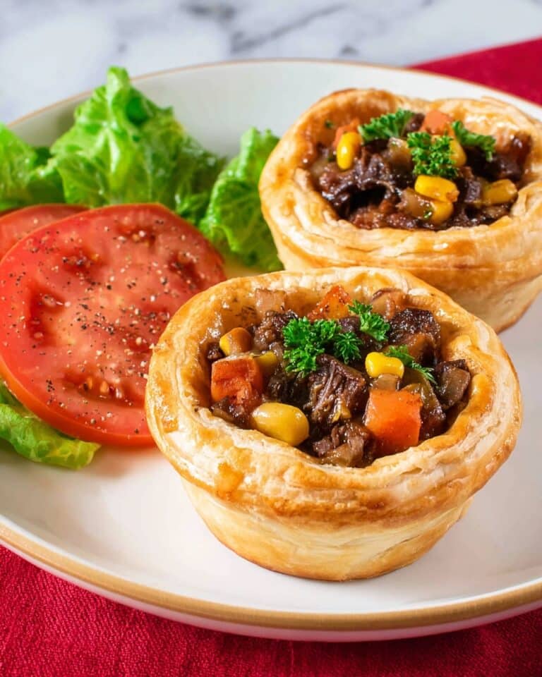 Mini Beef Pot Pies Recipe