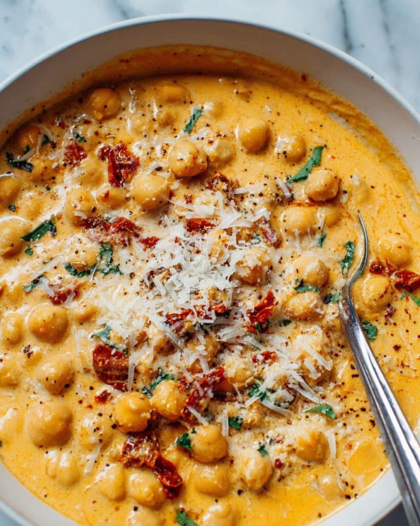 Marry Me Chickpeas with Creamy Tuscan Sauce Recipe