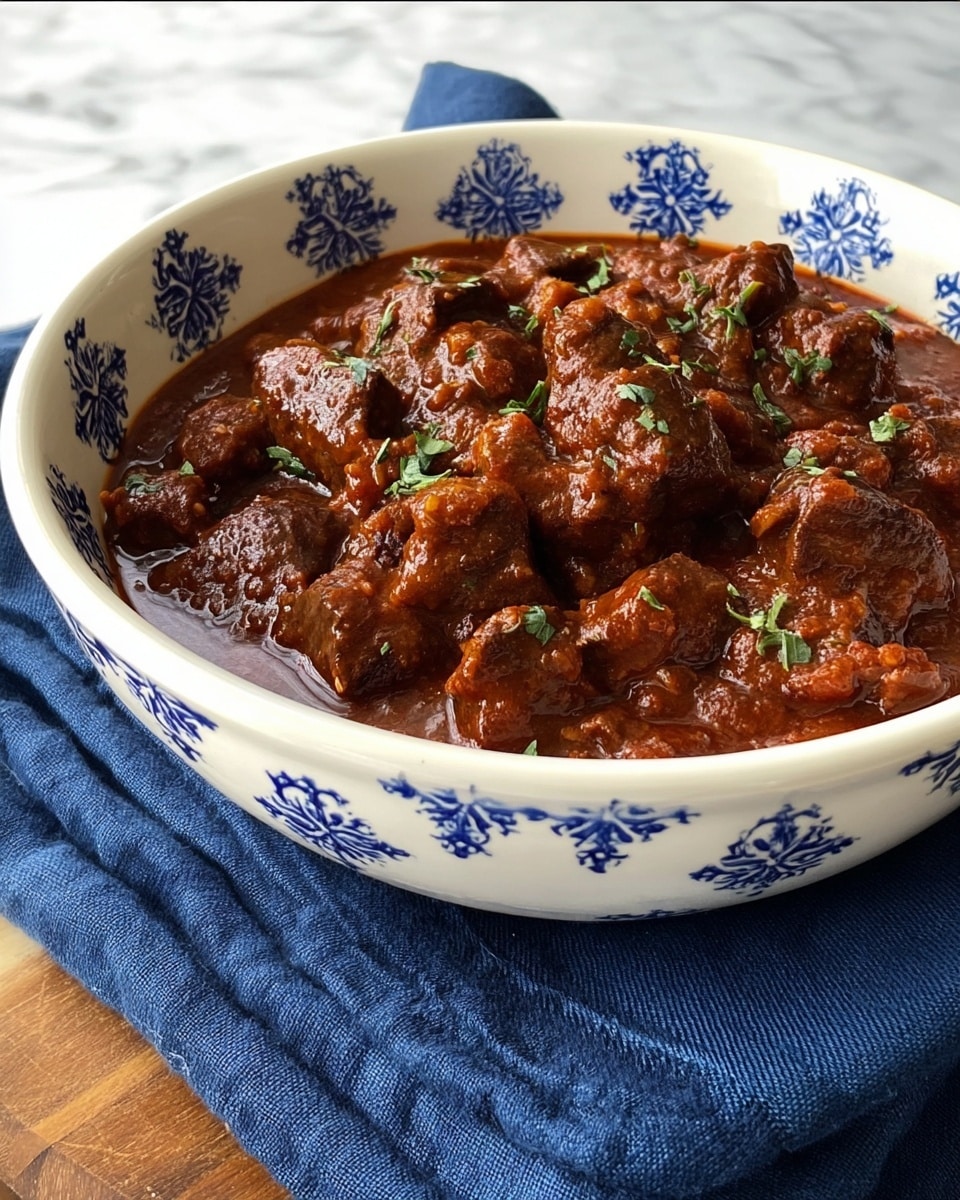 Mexican Chile Colorado Slow Cooker Beef Stew Recipe - Recipe Image