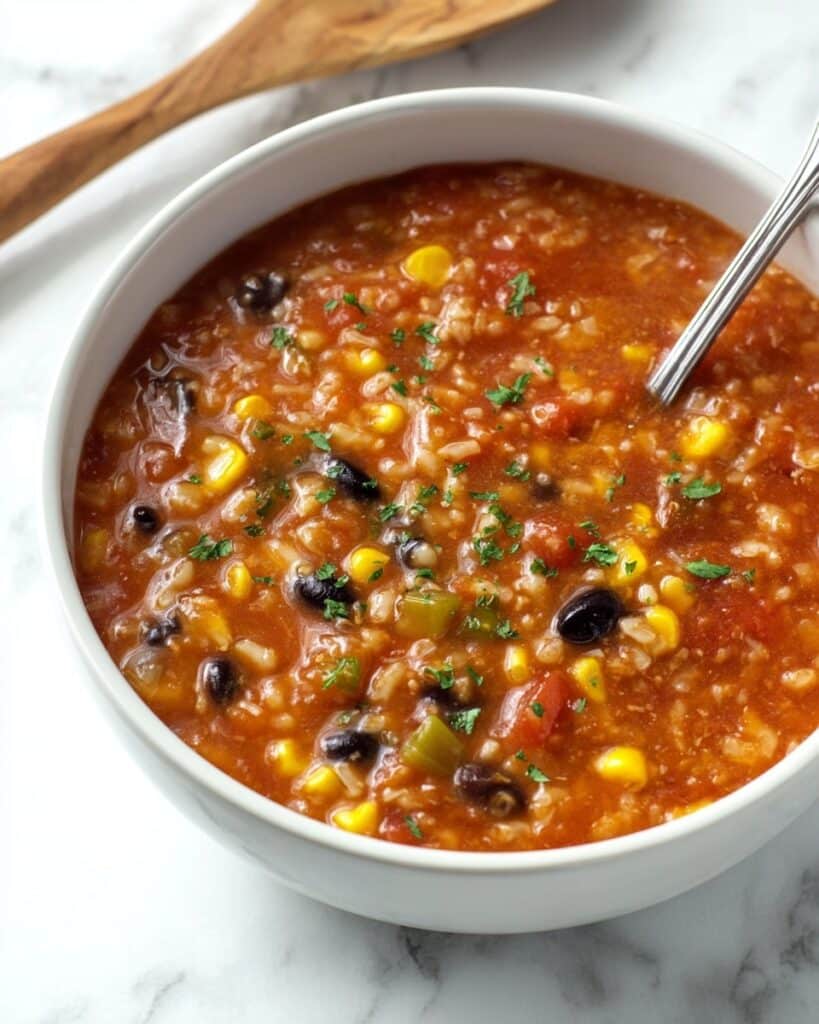 Beans and Rice Taco Soup Recipe