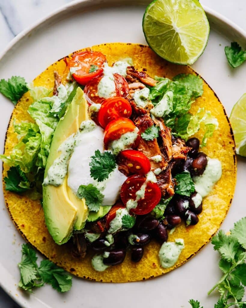 Crockpot Shredded Chicken Tacos Recipe