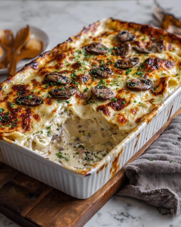 Mushroom and Tomato Lasagna with Bechamel Sauce Recipe