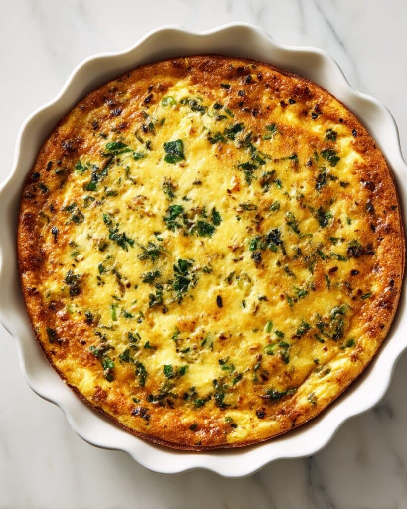 Crustless Spinach Quiche Recipe