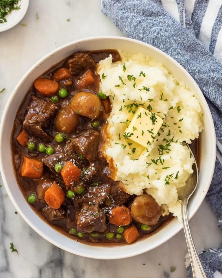 Irish Stew with Beef and Mashed Potatoes Recipe