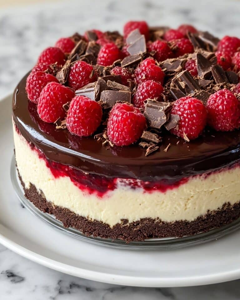 Dark Chocolate Raspberry Cheesecake Recipe