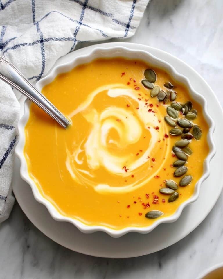 Sweet Potato Soup with Cheddar and Apple Recipe